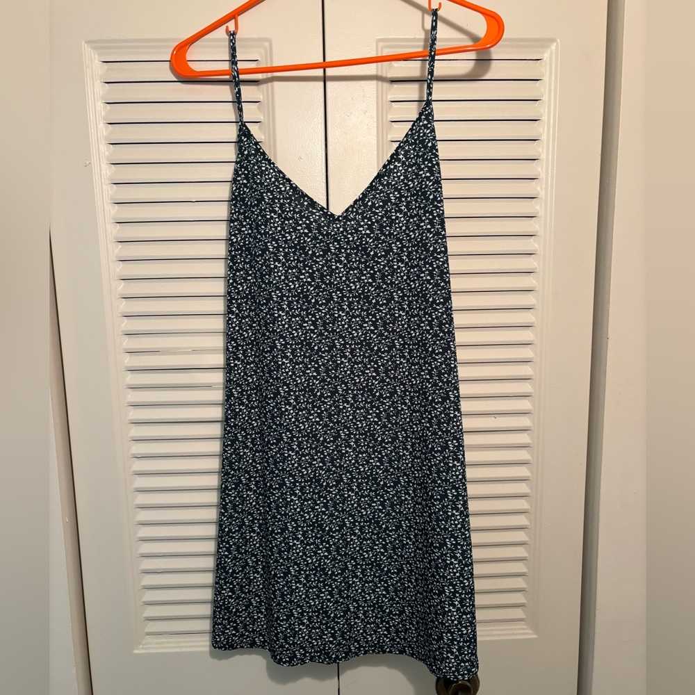 Floral Pattern Spaghetti Strap Dress